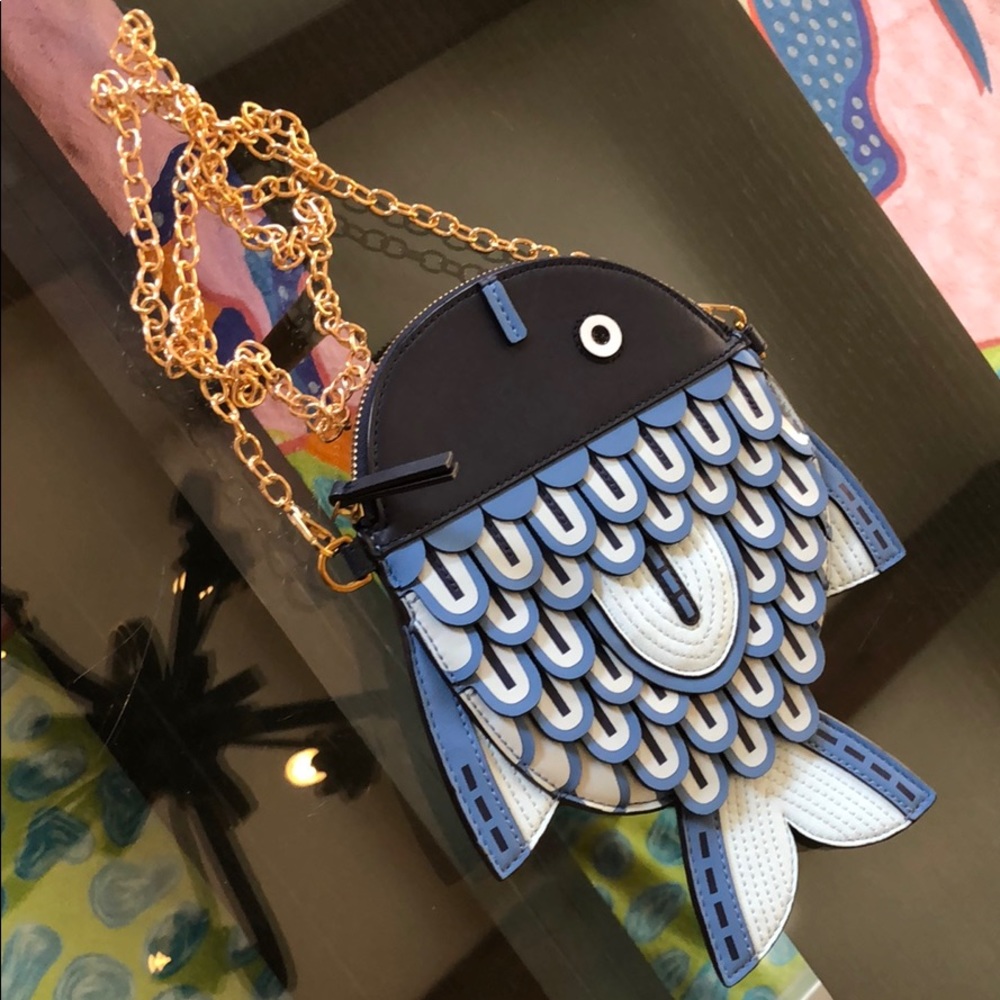 Tory Burch fish crossbody or clutch purse